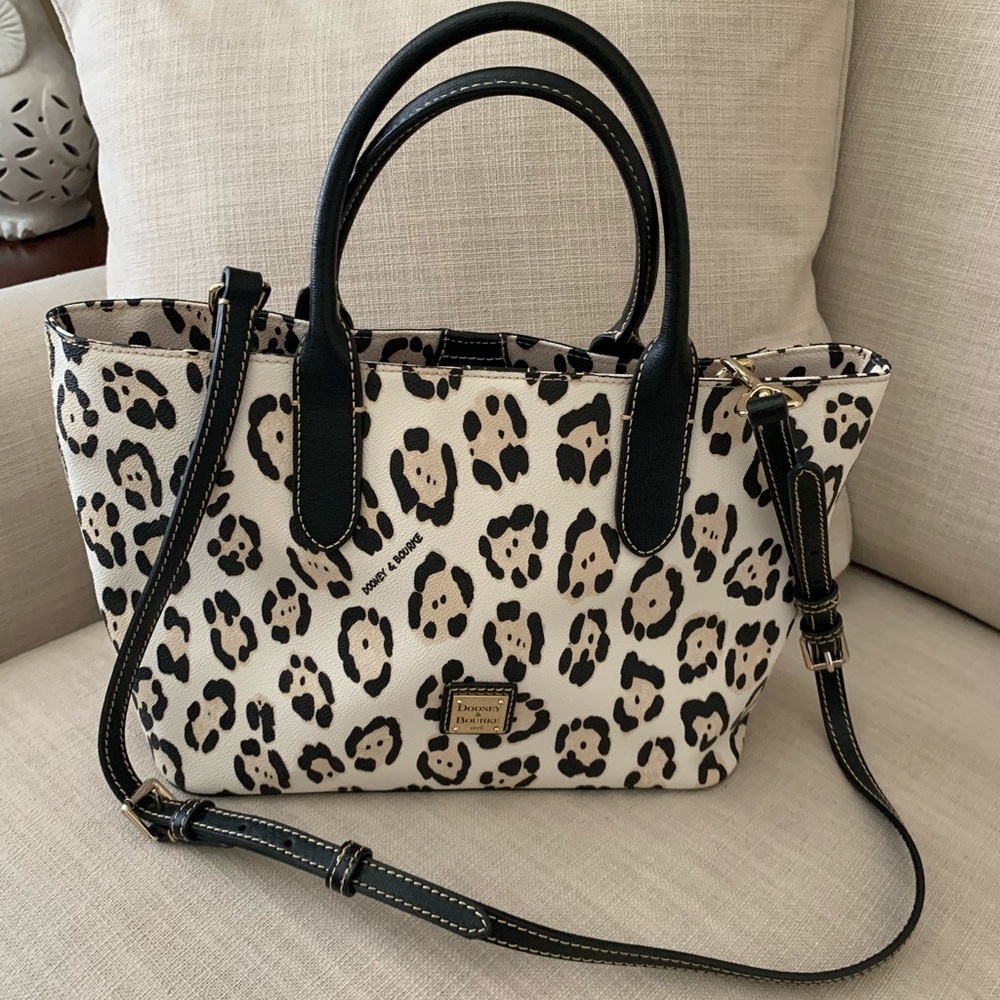 Dooney & Bourke Black Leopard Satchel